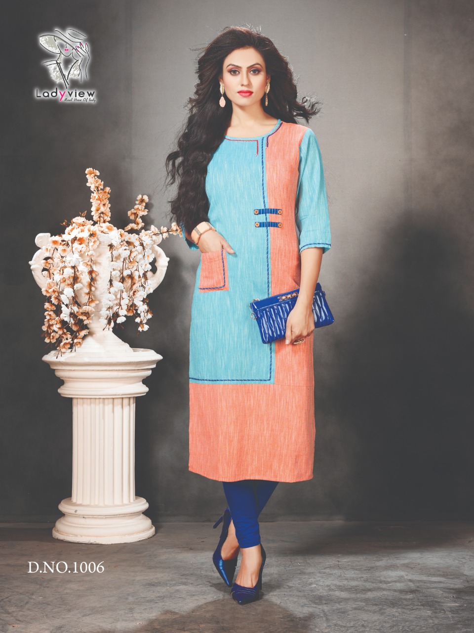 Ladyview Present Rang Rasiya Khadi Cotton Kurti Ladyview Present Rang Rasiya Khadi Cotton Kurti